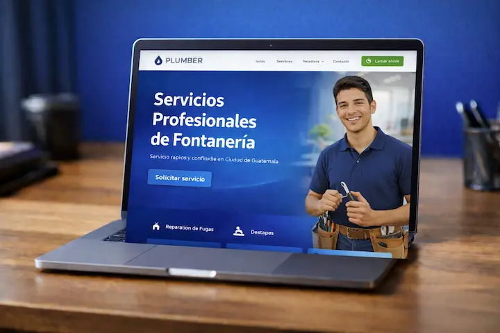 Sitio web profesional para fontanero